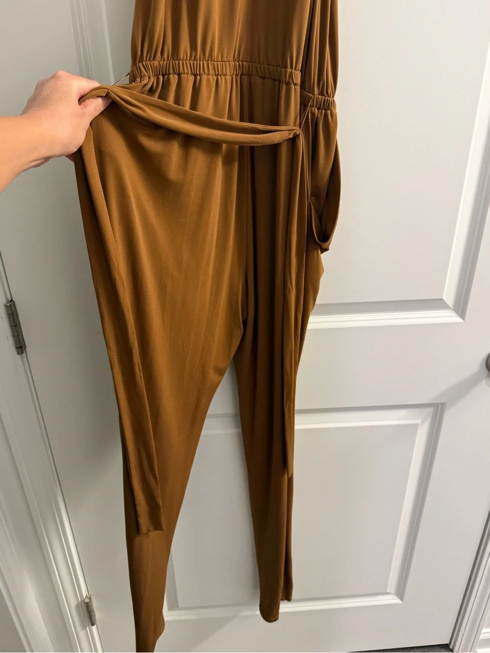 Michael Kors Halter Wrap Jersey Jumpsuit Size S